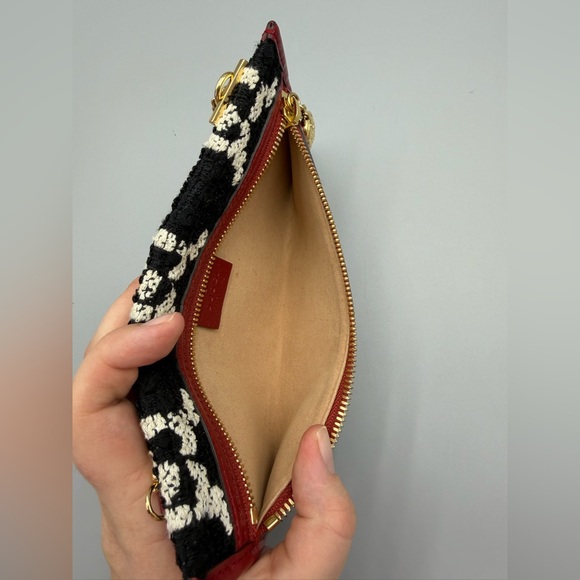 Gucci Raja Tweed Pochette with Gold Chain - Picture 10 of 12